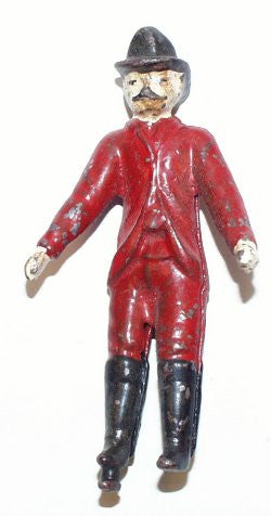 Fireman : Cast-Iron Cars 4-1/8"