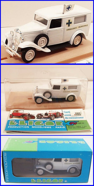 Eligor #1021 1934 Citroen 500 KG Ambulance