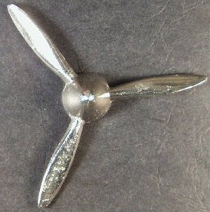 Three blade toy propeller 1-1/2" Radius : Hubley P-38 3 Blade Prop Cast