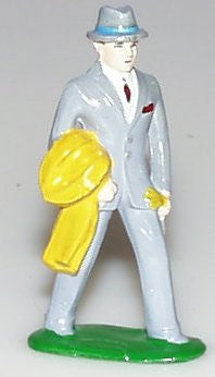Train station figure 3" Gentleman with Coat