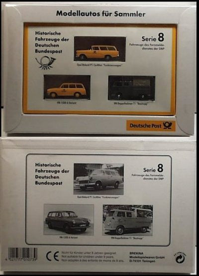 German HO Scale #8 Opel-Rekord VW 1500 & VW Dual