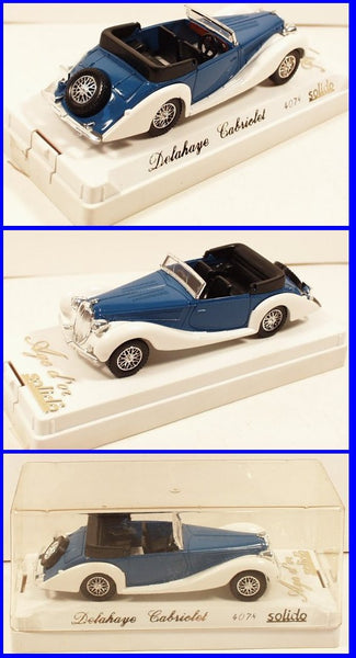 Solido Age d'or #4078 Delahaye Cabriolet