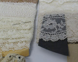 Vintage Antique Lace : Cotton, Silk, handmade.