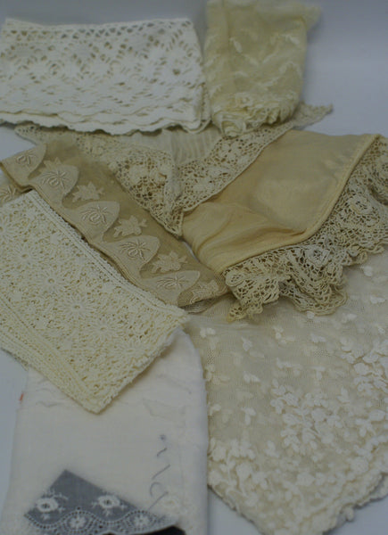 Vintage Lace : Cotton, Silk, handmade
