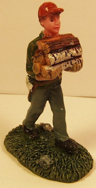 Young boy carrying firewood 2-3/4 in.