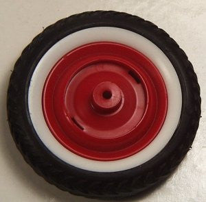 Distler Porsche 356 Electro-matic rear wheel: Red hub. 1-9/16" 40.3mm