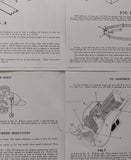 Vintage toy Kokomo Racer Instruction sheets x 4