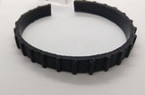 7-5/8" x 3/8" Length of single track is 7-5/8" x 3/8" one piece