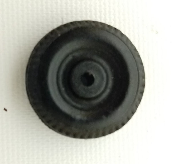 1" Hubley MG vintage toy wheel replacement. Black (small car with no s