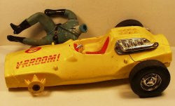 Vrroom by Mattel parts car lot & figure. For restoration or parts only.