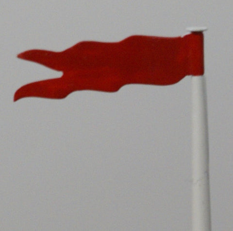Copy of Fleischmann toy boat mast with flag 3-5/8"