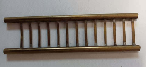 6-1/4" brass vintage toy ladder.  1-3/4" wide.