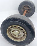 2-3/4" Vintage Mattel Wheels on Axle.  Embossed Mattel and 600x10