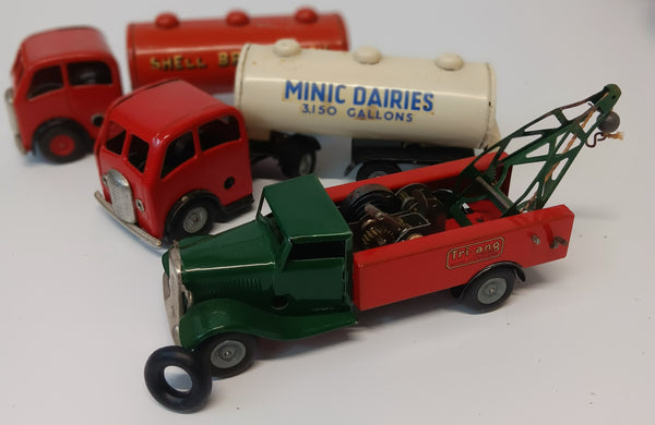 Minic tires 13/16" Set of 4  Tanker and Tow truck.