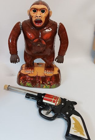 Vintage Shooting Gallery Battery Operated :  gun replacement cork