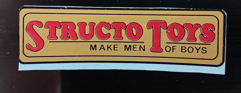 Structo Toys Decal One only.