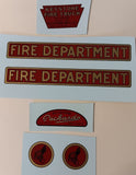 Keystone Fire Department Decal Set