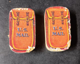 Fisher Price Mail Bags 2nd Quality X2 for #175 Gold Star Stage Coach