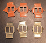 Lot of tin Vintage tin stampings.  Six. 1-1/2" x 1"