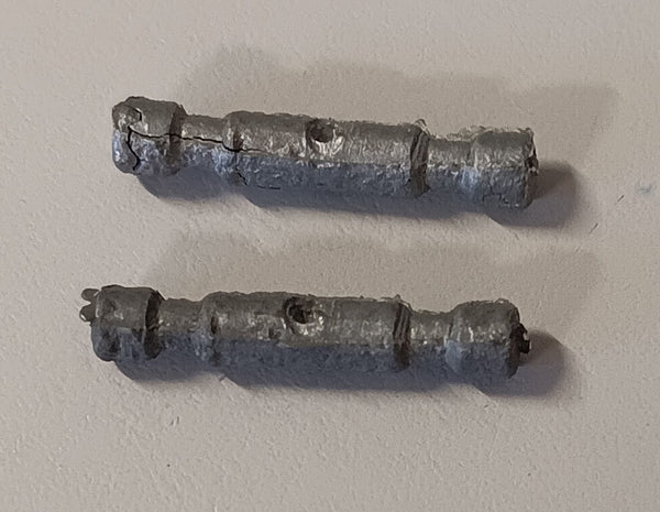 Small toy car axles 5/8"  Set of two.