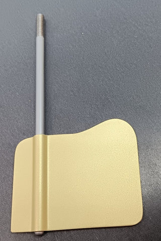 Orkin Battleship Brass Rudder 4-1/4" Rod.