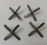 Yonezawa DC7 Airplane Propeller  Gray 1-3/8" dia.