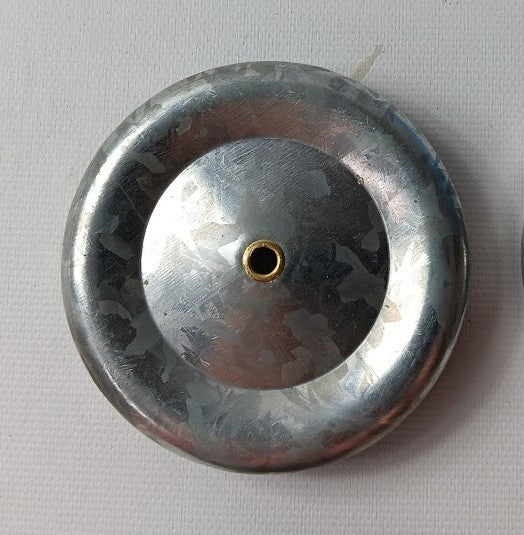 2-5/8" x 1/2" Tin two piece wheel.