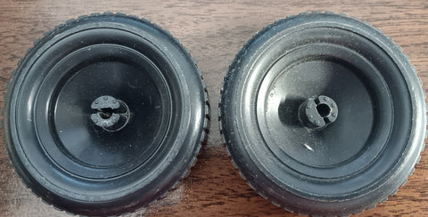 2-1/2" Erector Black Plastic Wheel Gilbert Erector