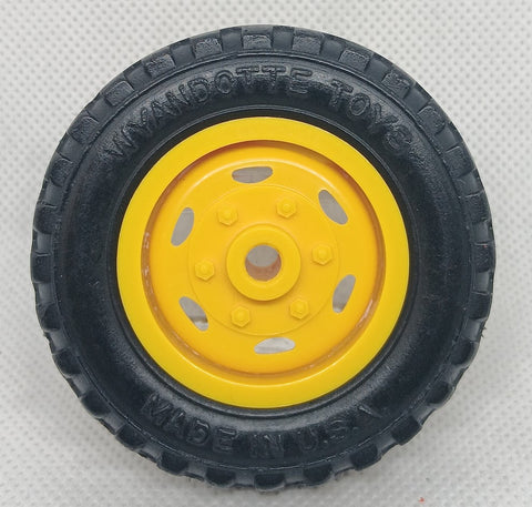 Vintage Wyandotte wheel with Yellow hub.  2-1/2"