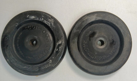 Cor-Cor original rubber 3" wheels. Set of two only. 3 x  1/2"