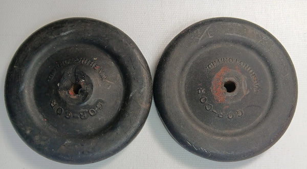 Cor-Cor original bakelite 3" wheels. Set of two only. 3 x  5/8"