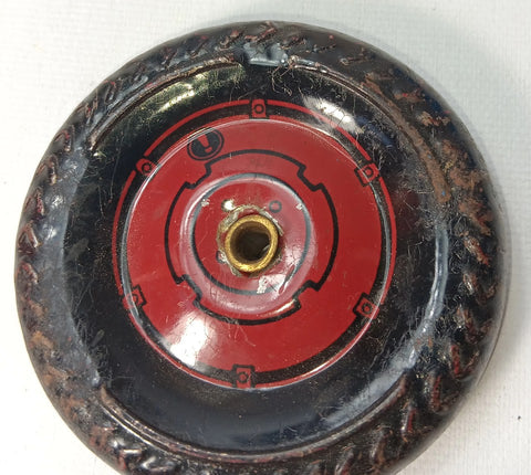 Marx Willy's Jeep Original tin wheel 2-6/8"
