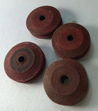 1" Hubley Wooden toy car hubs Original condition. Set of 4