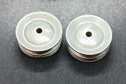 Vintage Slot Car Hubs Aluminum 1" Set of two only