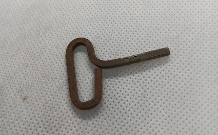 Vintage toy key with T-bar and square shaft. 1/8" square