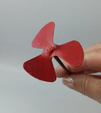 Tin toy boat 2" Boat propeller on 9" Shaft.
