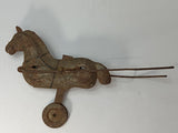 Early Bell Toy or Wagon Horse Parts only Horse 7"
