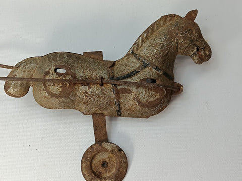 Early Bell Toy or Wagon Horse Parts only Horse 7"