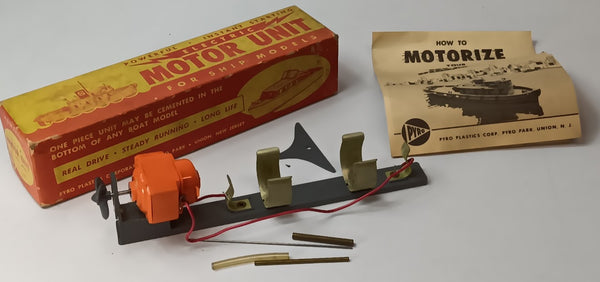 Pyro Plastics Boat Motor Unit Battery Holder. 7" Elec. Motor Unit #239