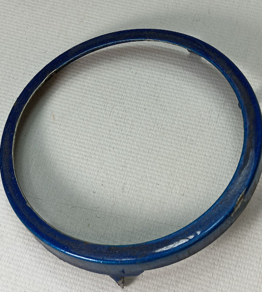 Tin toy connecting locking ring.  2-3/4" with 4 tabs.