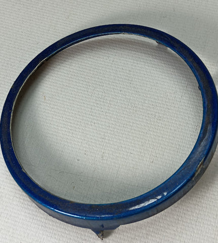Tin toy connecting locking ring.  2-3/4" with 4 tabs.