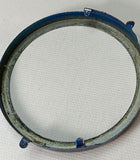 Tin toy connecting locking ring.  2-3/4" with 4 tabs.