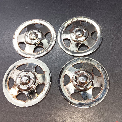 Original Tonka Hubcaps Chrome. 1-1/4"  original condition set of four.