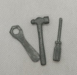 Vintage toy cast Toy Tool Set 2" Size