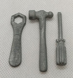 Vintage toy cast Toy Tool Set 2" Size