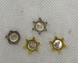 Vintage Toy Wheel Clips Set of four