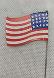 Toy boat paper US Flag. 1-5/8x 1-1/8"