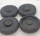 Set of 4 Original Tonka wheels.  Original Condition (hard plastic)