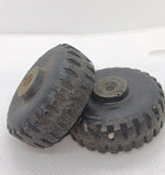 Set of 2 Original Tonka 1" Wide Wheels (white wall type)