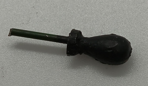 Toy steam black handle knob. 1/2"